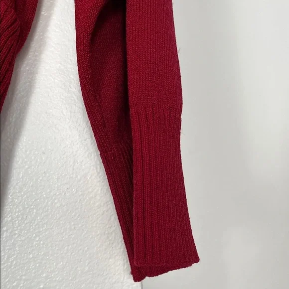 AB Studio Rich Red Knit Top - Picture 6 of 9